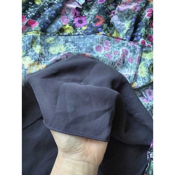 Ted Baker Women's Sleeveless Waterfall‎ Midi Dress in Black, Gloriha Size 1 - Picture 12 of 13